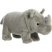 Aurora Eco Nation World 35023 Rhinocéros 24cm Eco-Friendly Peluche grise