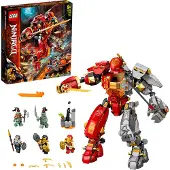 LEGO 71720 NINJAGO Méca de feu en pierre jouet, figurine ninja