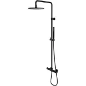 Omnires Y Y1244SUBL Ensemble de douche avec mitigeur thermostatique, noir
