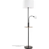 LINDBY Lampadaire , Aovan, Noir, Salon / séjour, Métal, Moderne