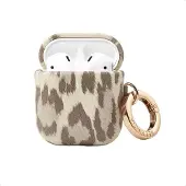 Selencia Coque Sabi motif panthère Apple Airpods 1 / 2 - Soft Ivory