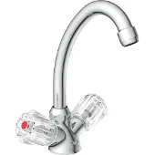Schutte Mitigeur de lavabo à 2 poignées SAVINO chrome