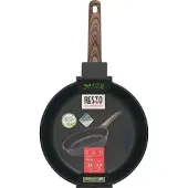 Resto Ran, rond, poêle universelle, noir, bois, PFLUON, Ran, aluminium