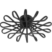 LINDBY Plafonnier , Kaelen, dimmable, Noir, Salon / séjour, Métal