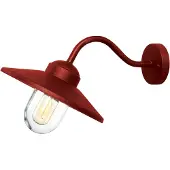 Elstead Lighting Luminaires d'extérieur , Klampenborg, dimmable, Rouge, Terrasse, Acier inoxydable, Rustique