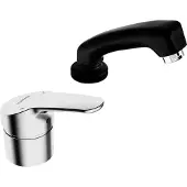 Hansa Hansamix Mitigeur monocommandé, robinetterie pour coiffeur, douchette extractible, avec dispo