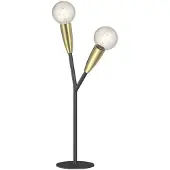 LUCANDE - Carlea 2 Lampe de Table Black/Brass