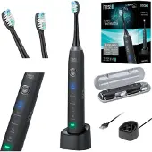 Uni-T Teesa SONIC Brosse à dents sonique pour adultes Noir