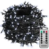 Monzana Guirlande lumineuse blanc froid 60m 600LED et télécommande