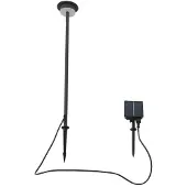LINDBY - Lyris Lampe à cellule solaire w/Pointes de terre Noir