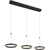 Globo Suspension 3 lumières Grenvix Design noir