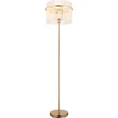 Globo Lampadaire métal doré mat, 1x E27