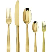 Sambonet Set de couverts 30 pcs. Plat Miroir Or