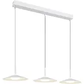 Globo Suspension design Lampone 3 lumières blanc