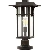Elstead Lighting Lampe sur pied d'extérieur 1xE27 noir Manhattan HK-MANHATTAN3-M