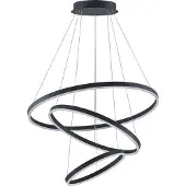 Arcchio Suspension , Albiona, dimmable, Noir, Salon / séjour, Métal, Moderne