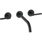 Kludi NOVA FONTE Mélangeur lavabo mural DN 15 (noir mat)
