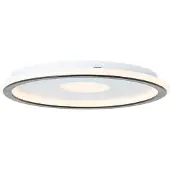 Brilliant Plafonnier LED moderne VEGAS | Plafonnier Ø 30 cm avec variateur à 3 niveaux et détails noirs | 24W 2900 lumens 3000 Kelvin | Plastique