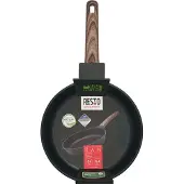 Resto Ran, rond, poêle universelle, noir, bois, PFLUON, Ran, aluminium