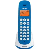 Brondi Téléphone sans fil DECT Adara avec identification de l'appelant Bleu Blanc