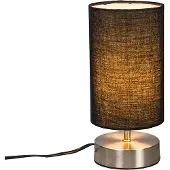 QAZQA Lampe de table moderne noire avec acier - Milo 2