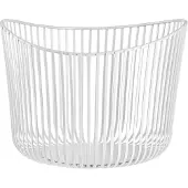 Blomus Panier de rangement Modo, acier thermolaqué, blanc, 31,5 cm, 66431