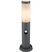 Globo lampe d'extérieur acier inoxydable anthracite, 1x E27