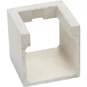 LUCANDE Luminaire Extérieur , Riak, Gris, Salle de bains, Béton, Moderne