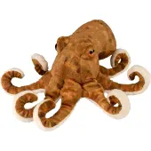 Wild republic Pieuvre 20 cm brun/beige Peluche poulpe