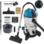 Arebos Aspirateur industriel 1300 W | Aspirateur eau et poussières | Réservoir 30 L bleu