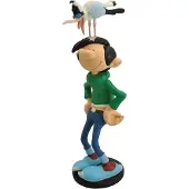 Plastoy Gaston Lagaffe : Figurine Gaston avec mouette