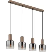 Globo Lighting Lampe à suspendre WALTON LBH 78x12x150 cm brun Lampe à suspendre