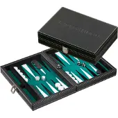 Philos Backgammon Tinos, petit, vert, 23 x 16,5 cm