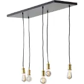 Brilliant Lampe suspendue Darcia avec 5 pendules