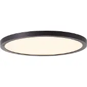 Brilliant LED Panneau apparent TUCO | Ø 25 cm Plafonnier fonctionnel | 16 W 2100 lm 2700 K | Plastique | Noir/Blanc