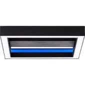 Brilliant Icarus LED Applique murale et plafonnier 30x30cm noir G99312/76 RGB Télécommande