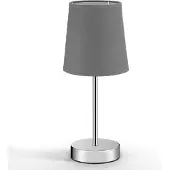 Monzana Lampe de chevet avec abat-jour gris