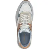 Tamaris Baskets basses bleu-gris / bronze / gris clair / blanc