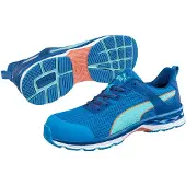 Puma Chaussures de sécurité pour femmes Beat WNS, conformes à la norme EN ISO 20345:2011, classe S1 ESD HRO SRC, de couleur bleue, taille 40