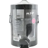 MSV Poubelle à pédale "Habana" Poubelle cosmétique Poubelle 3L - noir