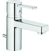 Kludi ZENTA Mitigeur monocommandé pour lavabo, hauteur de bec 65mm, avec vidage métal, chrome, 382500575