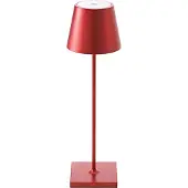 Sigor Lampe de table à accu Nuindie 380 mm rouge cerise