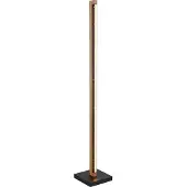Globo Lampadaire design Starla noir avec bois 113cm
