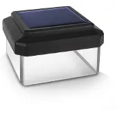 Greenblue Poteau de clôture Lampe solaire avec capteur crépusculaire