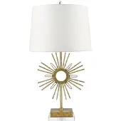 Gilded Nola Lampe de table, lampe design, acier, or, H 77,1 cm