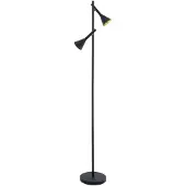 Eglo Lampadaire LED Cortaderas 2 flammes avec variateur d'intensité à 3 niveaux Noir, or