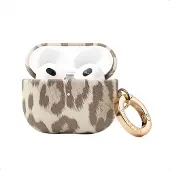 Selencia Coque Sabi motif panthère Apple Airpods 3 - Soft Ivory