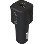 Muvit , Chargeur allume-cigare pour voiture USB 2,4A - 12W, Noir