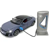 Jamara Audi RS e-tron GT Diecast 1:36 gris, piles bouton incluses