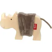 Sigikid Cudly Wudly Animal en bois Rhinocéros, figurine en bois, figurine, jouet en bois, jouet, décoration, 39506
